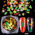 Eco-friendly PET cosmetic glitter nail glitter for christmas decoration